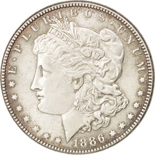 États-Unis, Morgan Dollar, 1886, Philadelphia, SUP, KM:110