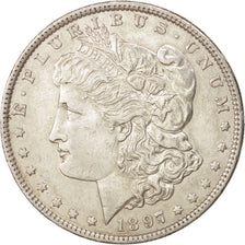 États-Unis, Morgan Dollar, 1897, Philadelphia, TTB+, KM:110