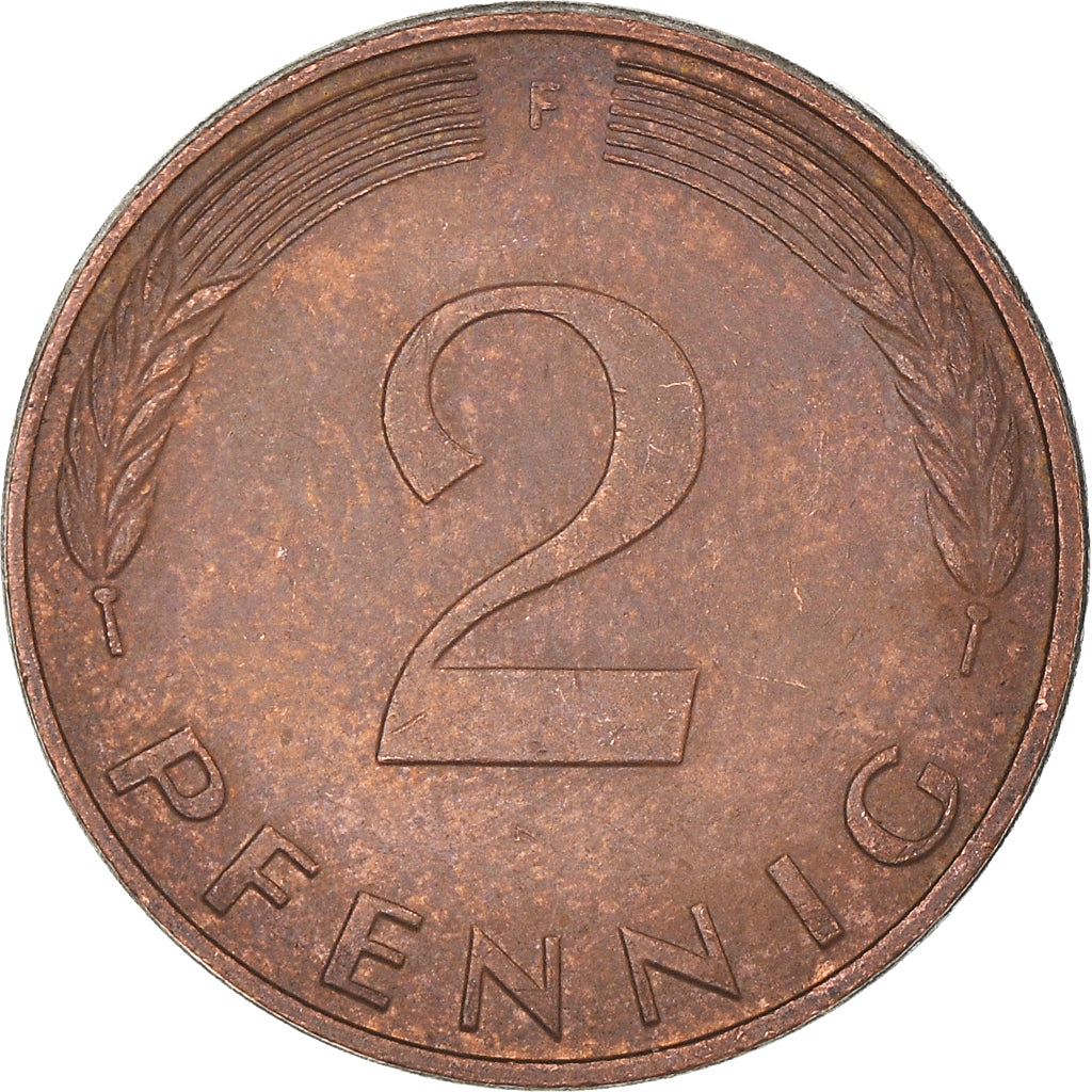 Moeda, ALEMANHA - REPÚBLICA FEDERAL, 2 Pfennig, 1981