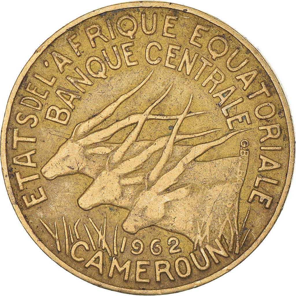 Moneda, Estados africanos ecuatoriales, 5 Francs, 1962