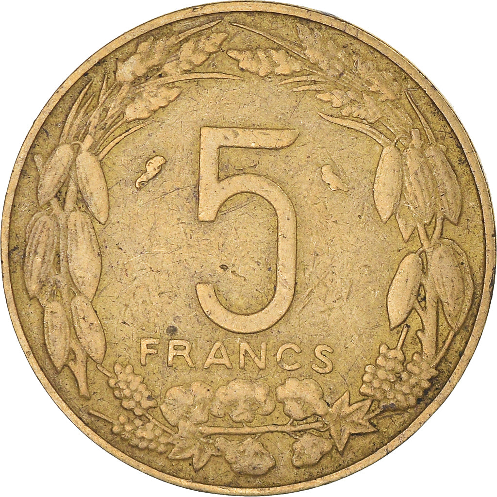 Moneda, Estados africanos ecuatoriales, 5 Francs, 1962