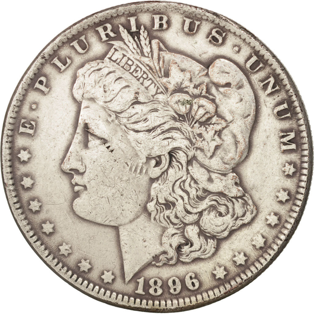 United States, Morgan Dollar, 1896, New Orleans, EF(40-45), KM:110