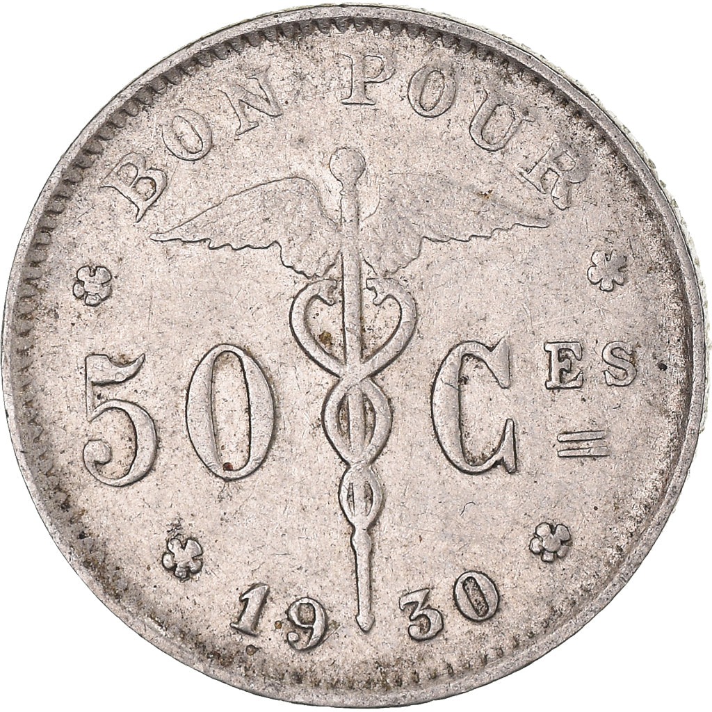 Moneta, Belgia, 50 Centimes, 1930