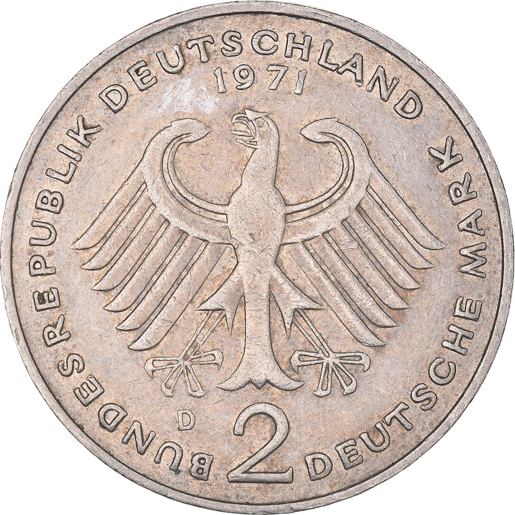 Coin, GERMANY - FEDERAL REPUBLIC, 2 Mark, 1971