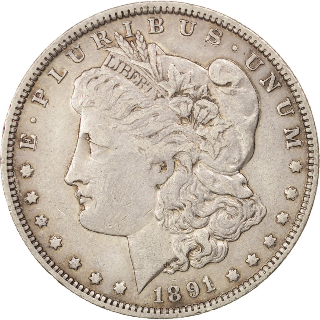 Stati Uniti, Morgan Dollar, Dollar, 1891, U.S. Mint, New Orleans, BB, Argento...