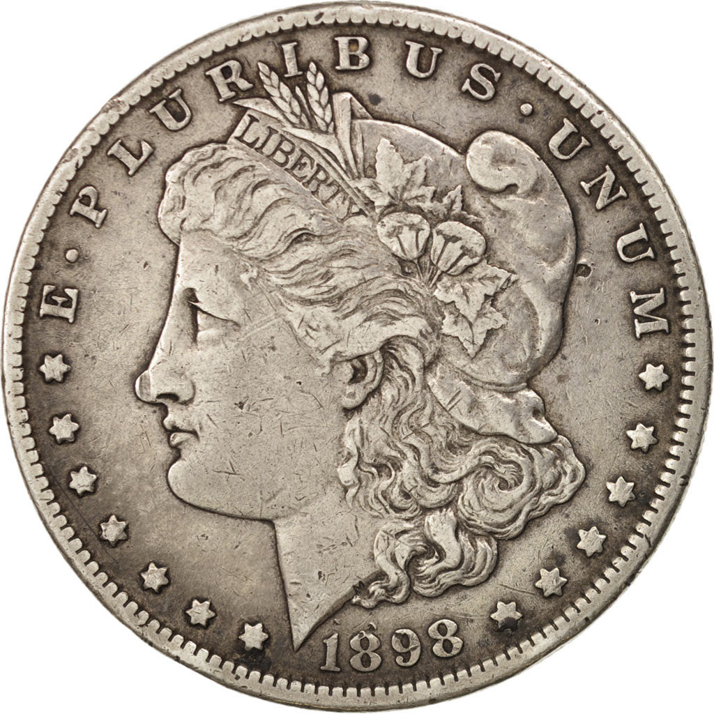 Stati Uniti, Morgan Dollar, Dollar, 1898, U.S. Mint, New Orleans, BB, Argento...