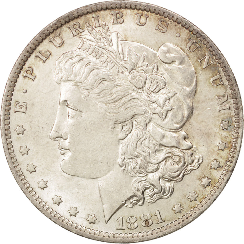 United States, Morgan Dollar, 1881, New Orleans, AU(55-58), KM:110