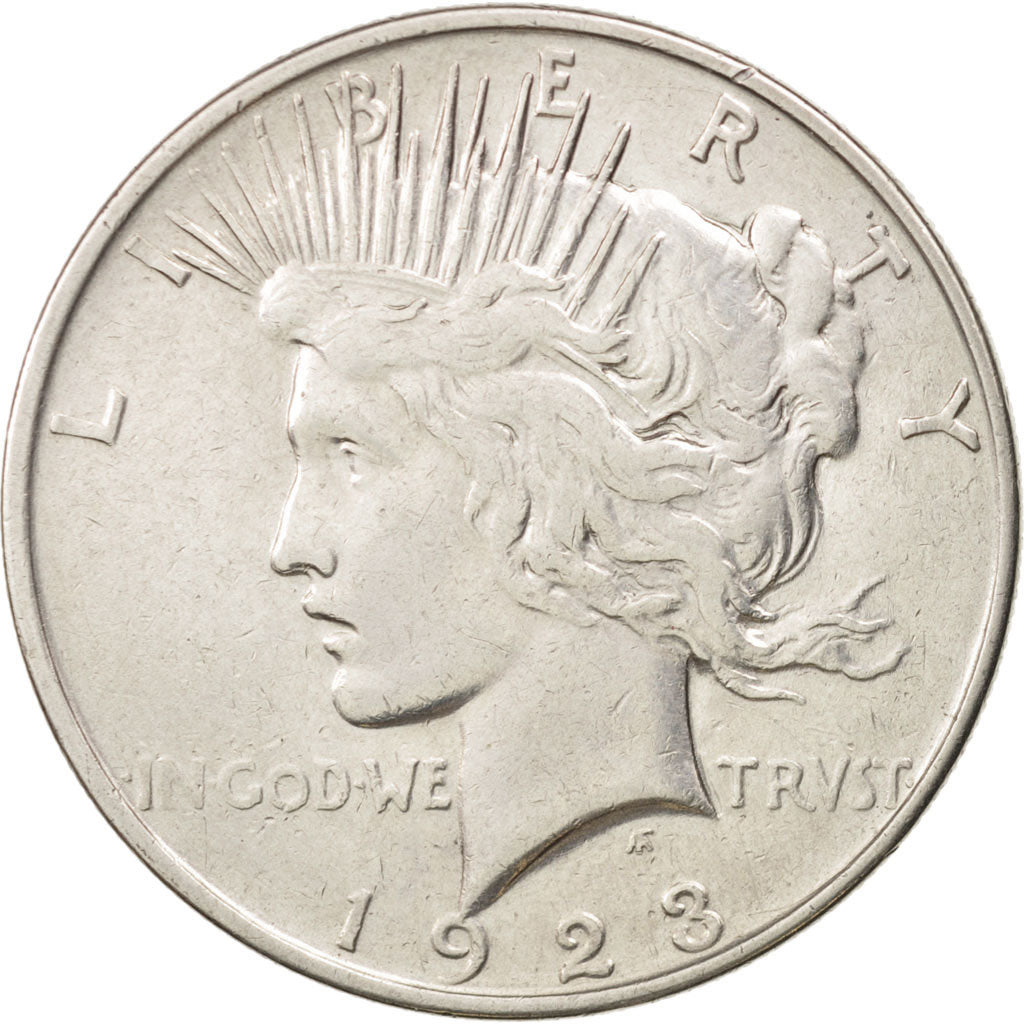 Stati Uniti, Peace Dollar, Dollar, 1923, U.S. Mint, Denver, BB, Argento, KM:150