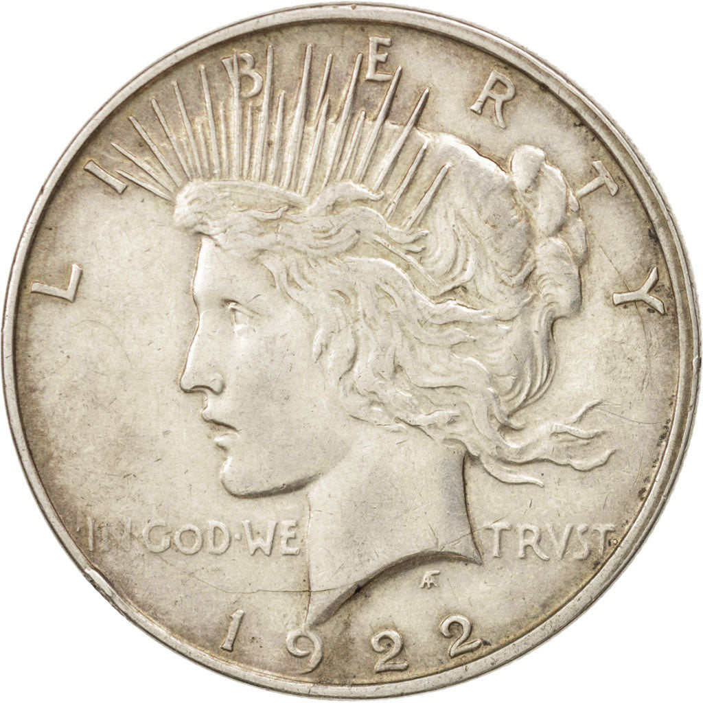 United States, Peace Dollar, 1922, Denver, EF(40-45), KM:115