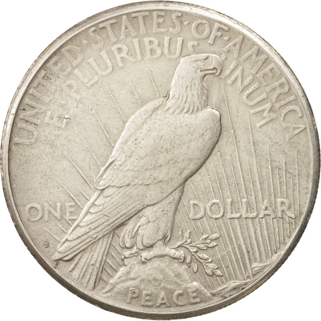 Stati Uniti, Peace Dollar, Dollar, 1922, U.S. Mint, San Francisco, BB, Argent...