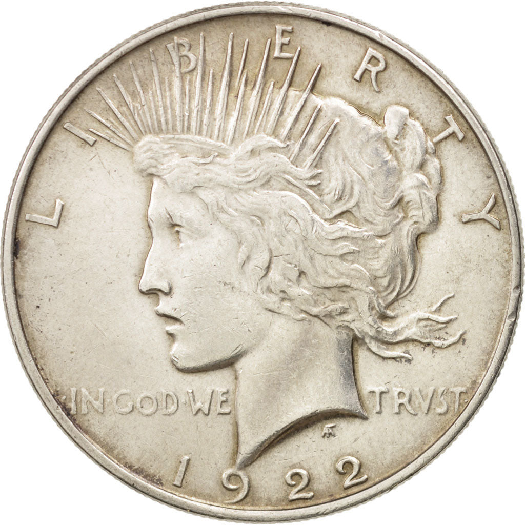 États-Unis, Peace Dollar, 1922, Philadelphia, TTB, KM:150