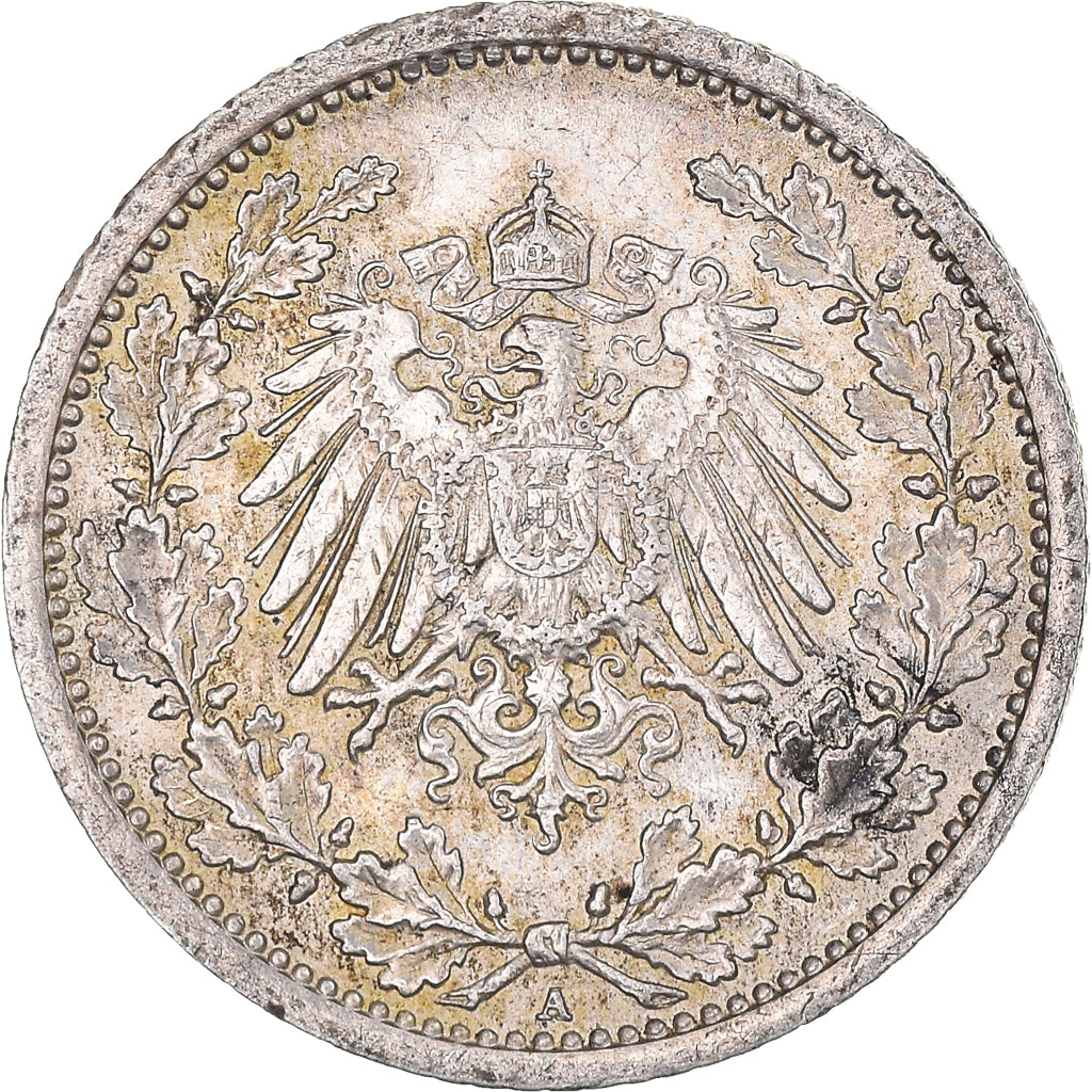 Münze, GERMANY - EMPIRE, 1/2 Mark, 1915