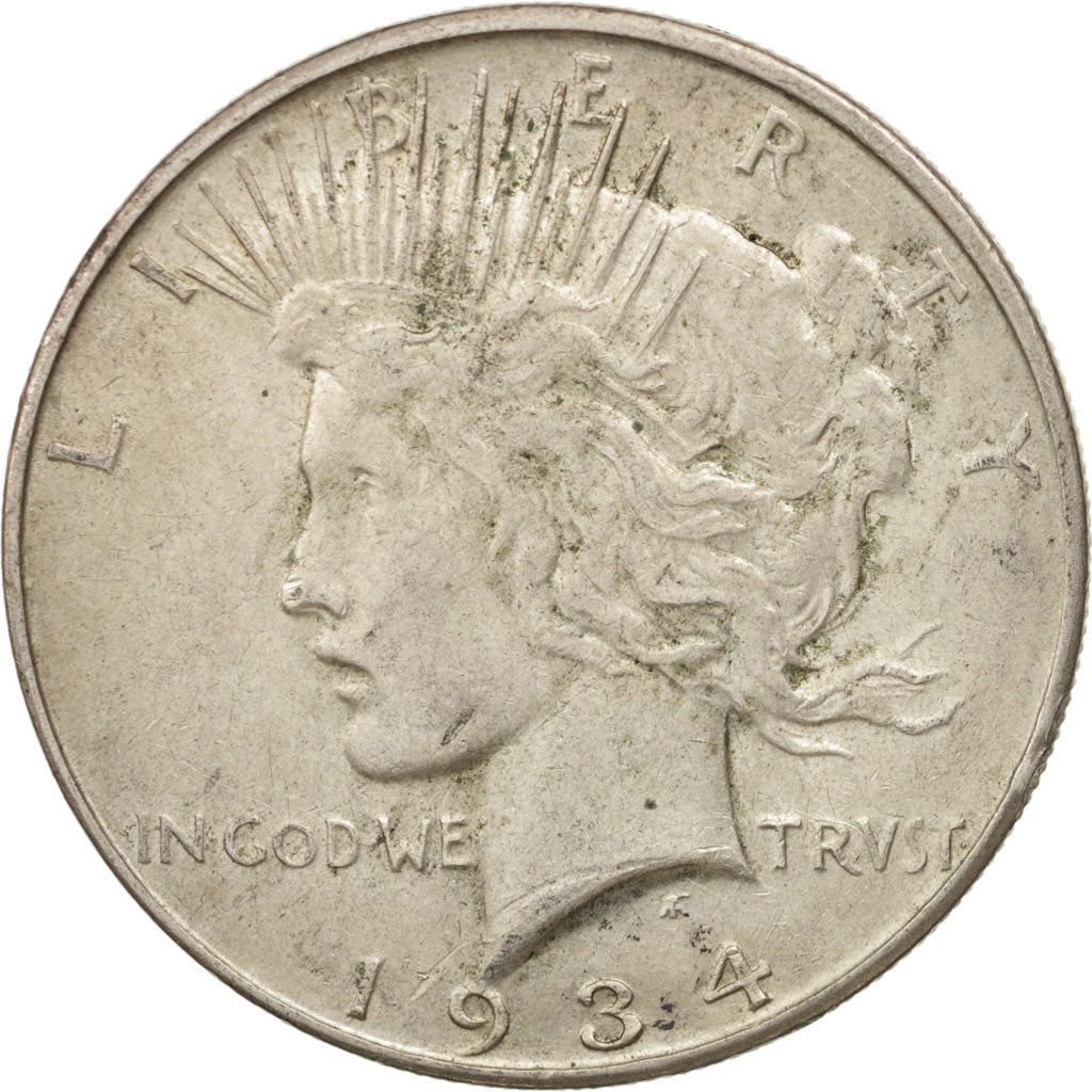 Munten, Verenigde Staten, Peace Dollar, Dollar, 1934, U.S. Mint, Denver, FR+