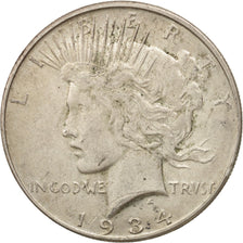Munten, Verenigde Staten, Peace Dollar, Dollar, 1934, U.S. Mint, Denver, FR+
