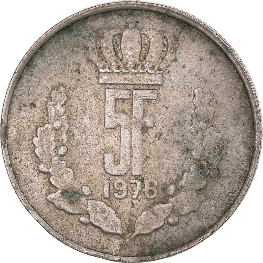 Coin, Luxembourg, 5 Francs, 1976