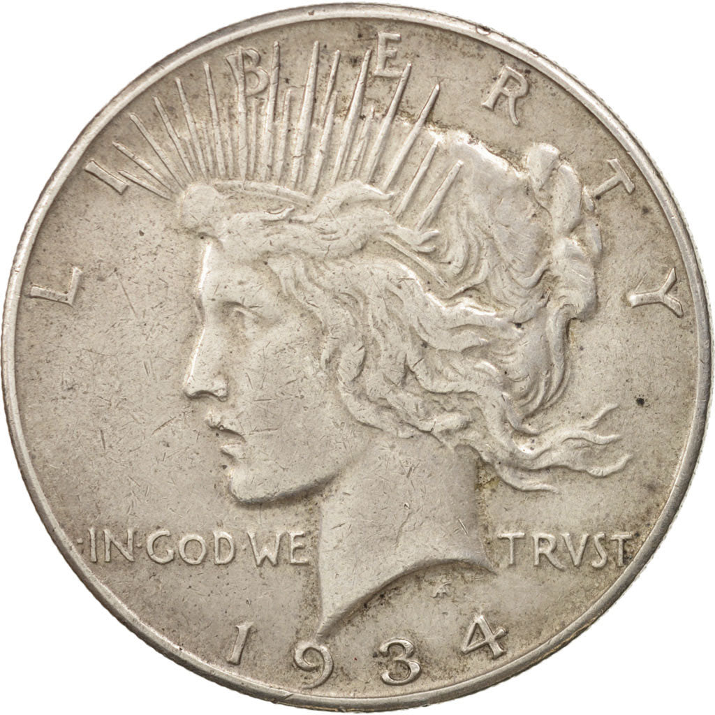 Vereinigte Staaten, Peace Dollar, 1934, San Francisco, EF(40-45), KM:150