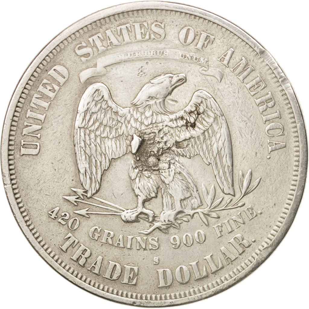 États-Unis, Trade Dollar, 1873, San Francisco, TTB, KM:108