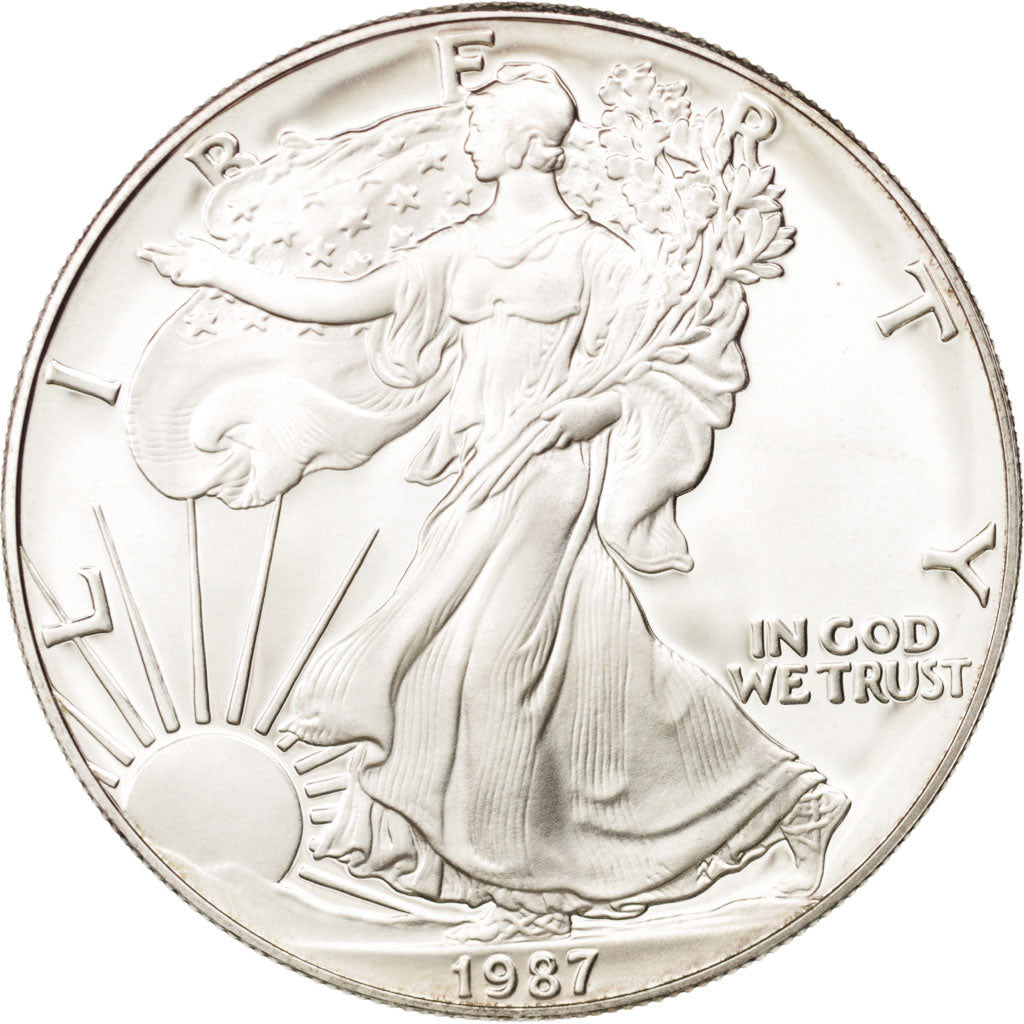 United States, Dollar, 1987, San Francisco, MS(65-70), Silver, KM:273