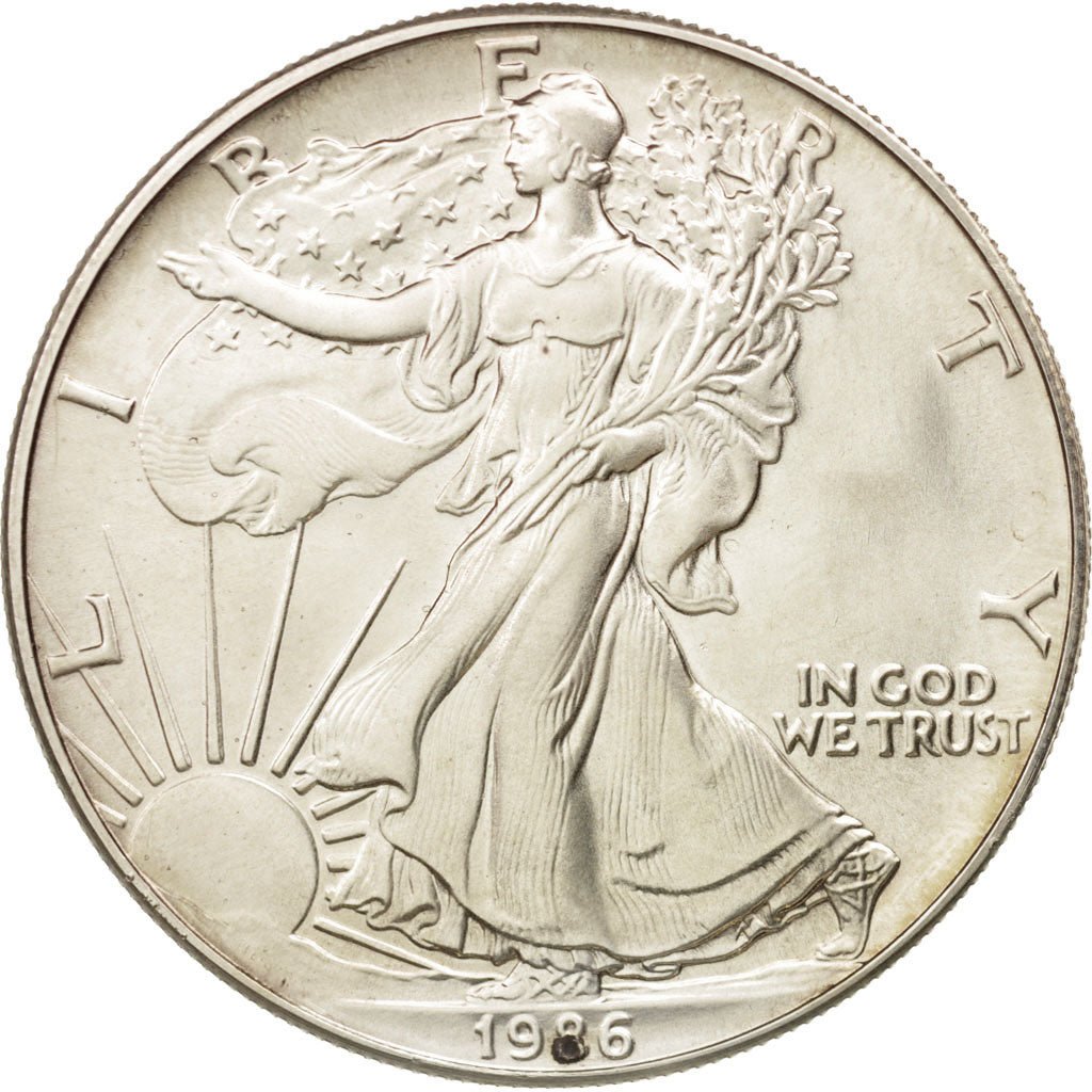 Stati Uniti, Dollar, 1986, U.S. Mint, Philadelphia, SPL+, Argento, KM:273