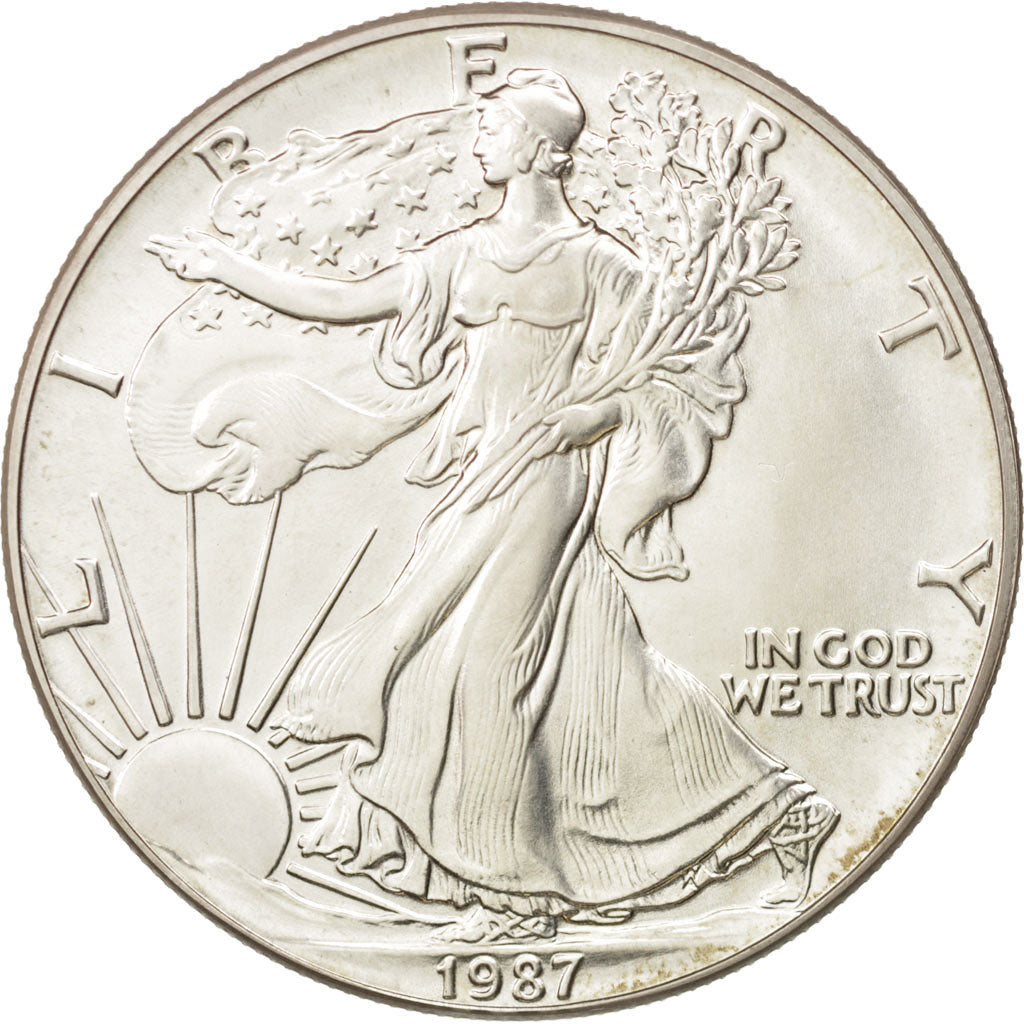 États-Unis, Dollar, 1987, Philadelphia, FDC, Argent, KM:273