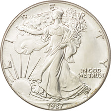 États-Unis, Dollar, 1987, Philadelphia, FDC, Argent, KM:273