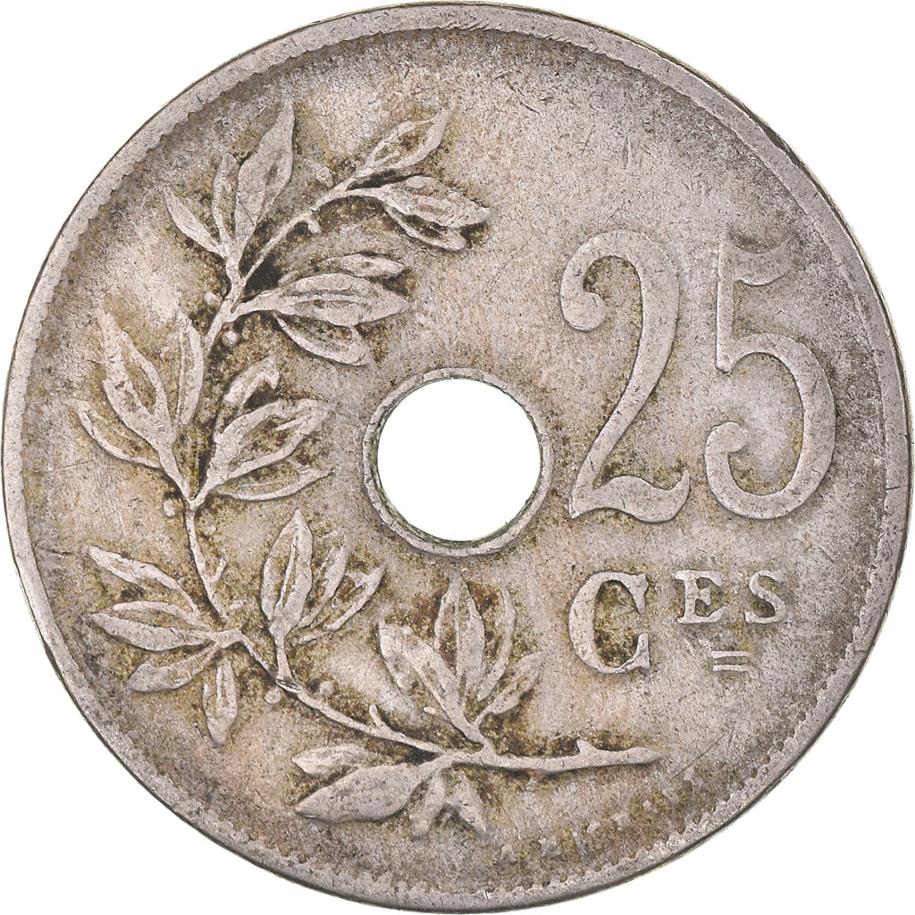 Coin, Belgium, 25 Centimes, 1913