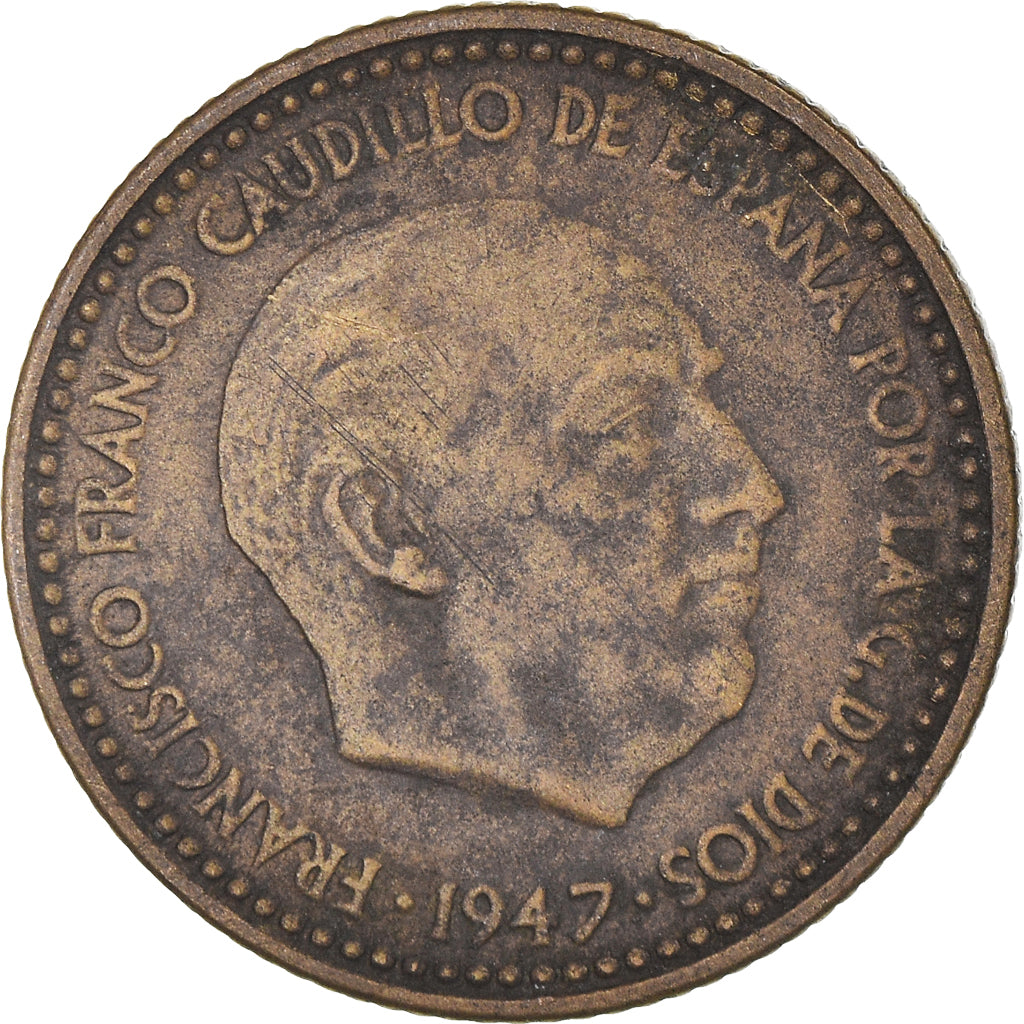 Spanien, 1 Peseta, 1947