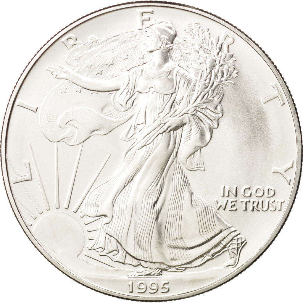 Stati Uniti, Dollar, 1995, U.S. Mint, Philadelphia, FDC, Argento, KM:273