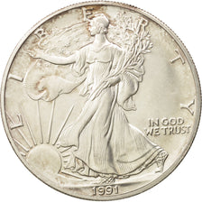 Moneta, Stati Uniti, Dollar, 1991, U.S. Mint, Philadelphia, SPL, Argento, KM:273