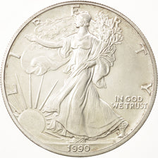 États-Unis, Dollar, 1990, Philadelphia, SUP+, Argent, KM:273