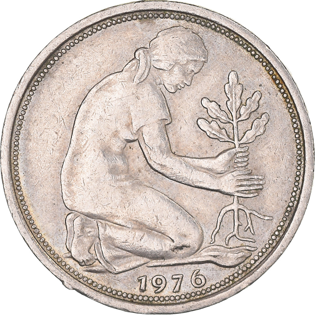Coin, GERMANY - FEDERAL REPUBLIC, 50 Pfennig, 1976