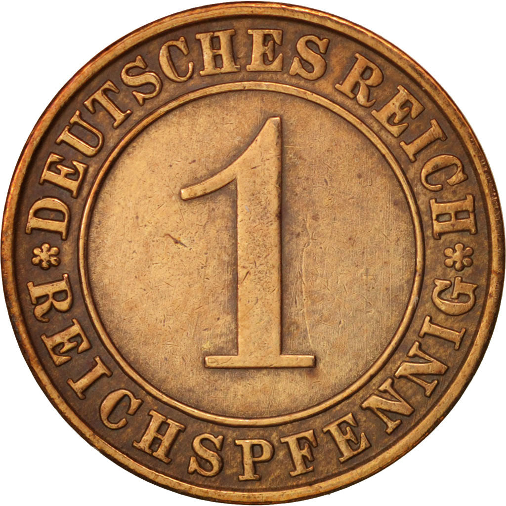 Münze, Deutschland, Weimarer Republik, Reichspfennig, 1934, Hamburg, SS