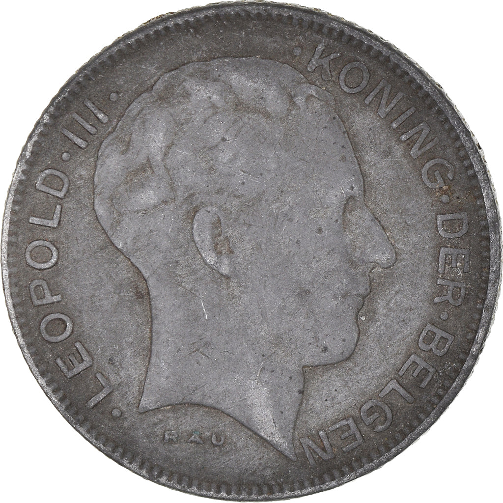 Moneta, Belgio, 5 Francs, 5 Frank, 1941