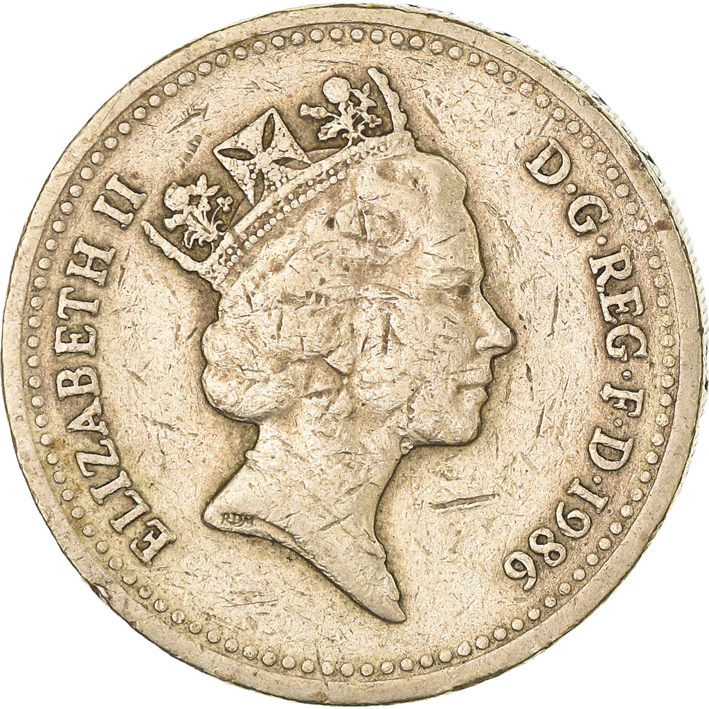 Moneda, Gran Bretaña, Pound, 1986