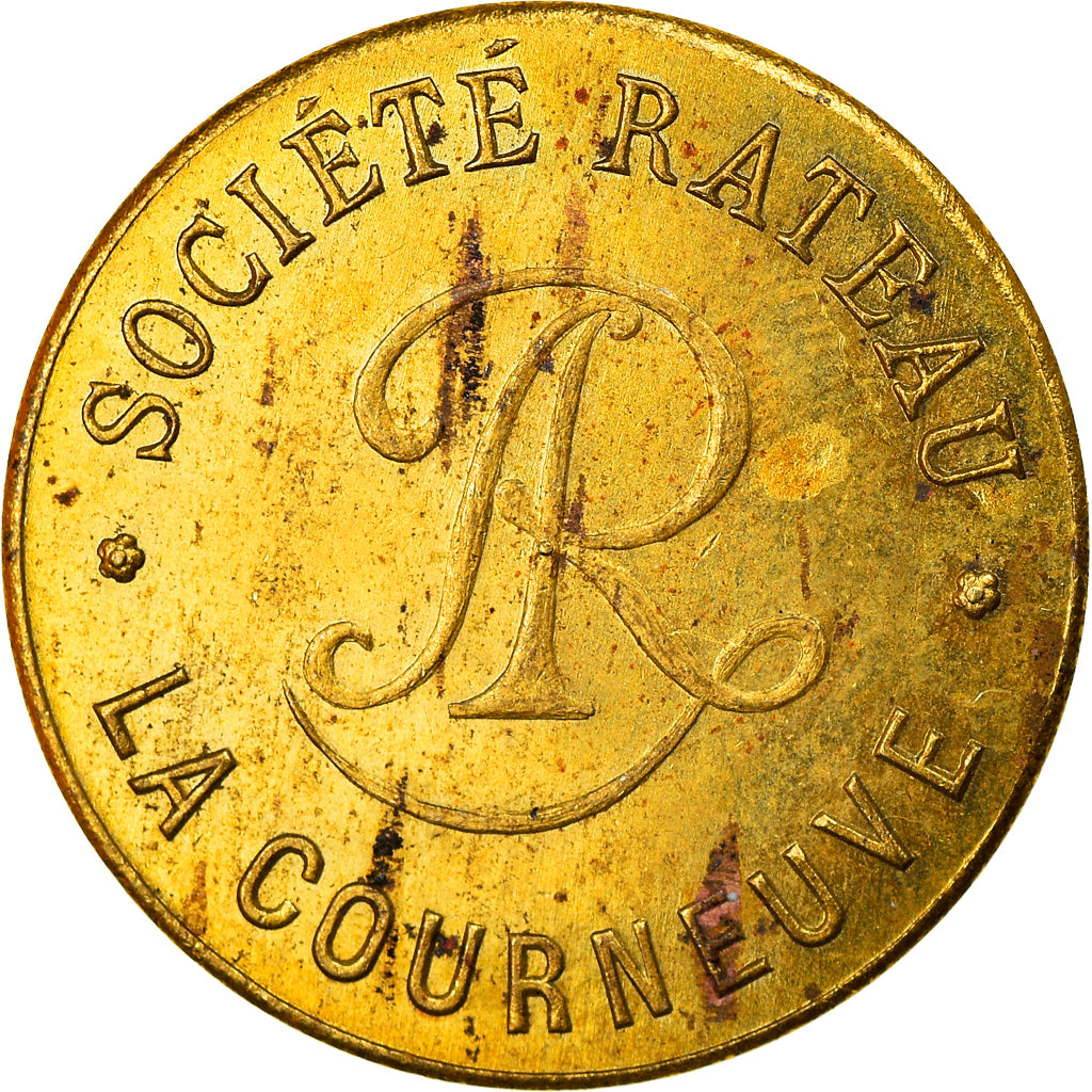Munten, Frankrijk, Société RATEAU, La Courneuve, 25 Centimes, PR, Tin