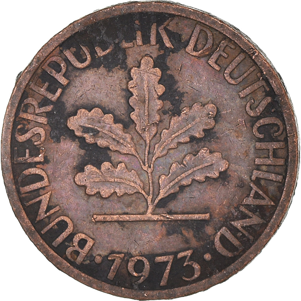 Moneta, Niemcy - RFN, Pfennig, 1973