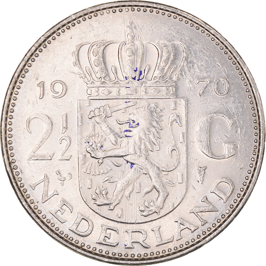 Munten, Nederland, 2-1/2 Gulden, 1970