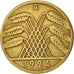 Deutschland, Weimarer Republik, 10 Reichspfennig, 1924, Berlin, EF(40-45), KM:40