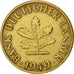 GERMANIA - REPUBBLICA FEDERALE, 10 Pfennig, 1949, Hambourg, BB, Acciaio ricop...