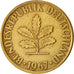 Moneda, ALEMANIA - REPÚBLICA FEDERAL, 10 Pfennig, 1967, Munich, MBC, Latón