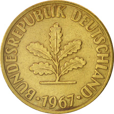 Monnaie, République fédérale allemande, 10 Pfennig, 1967, Hambourg, TTB