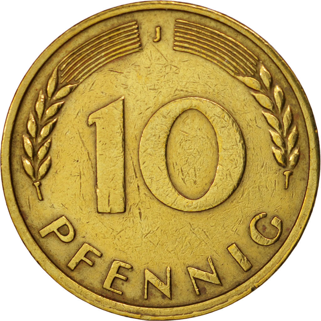 Monnaie, République fédérale allemande, 10 Pfennig, 1967, Hambourg, TTB