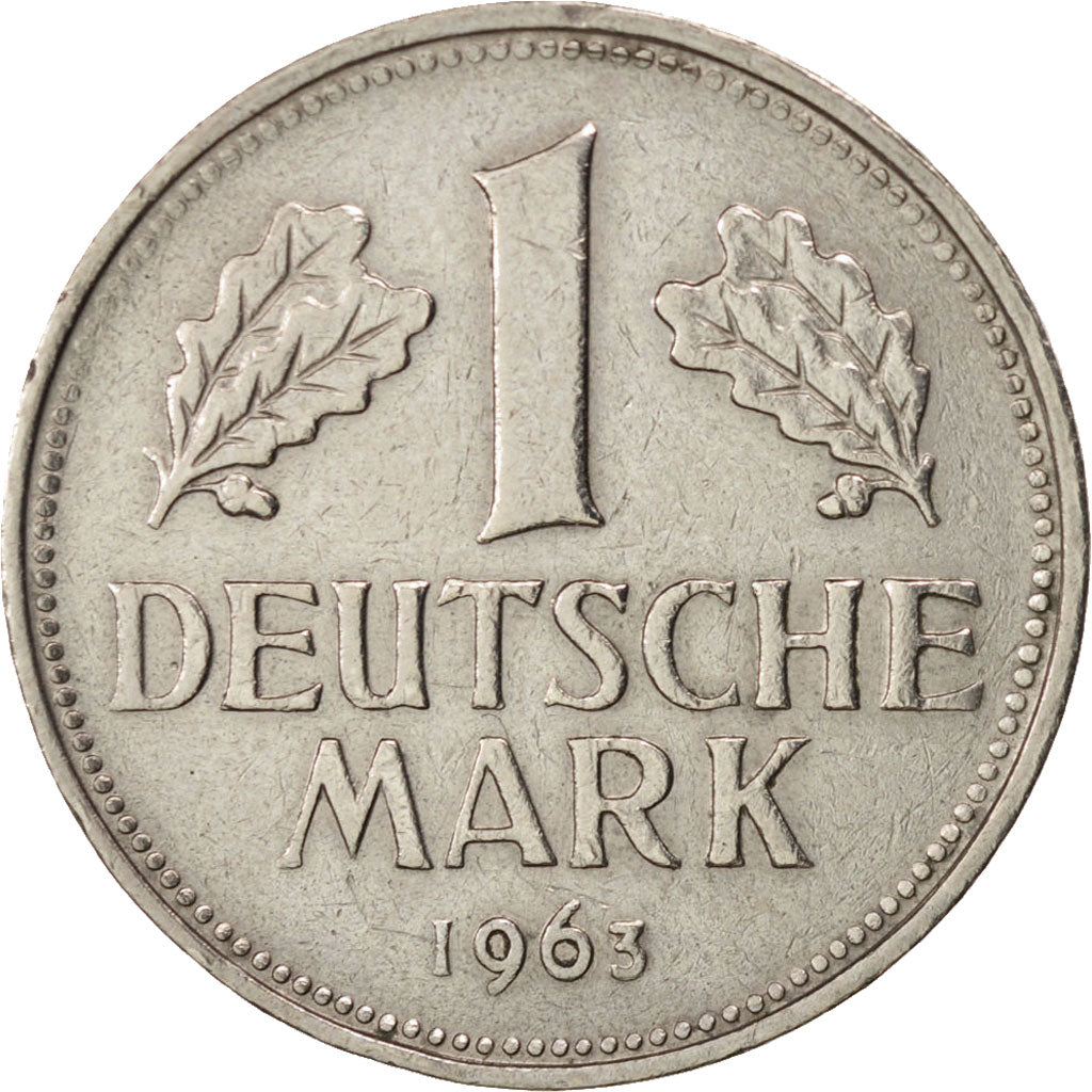 Moneta, GERMANIA - REPUBBLICA FEDERALE, Mark, 1963, Hamburg, BB, Rame-nichel