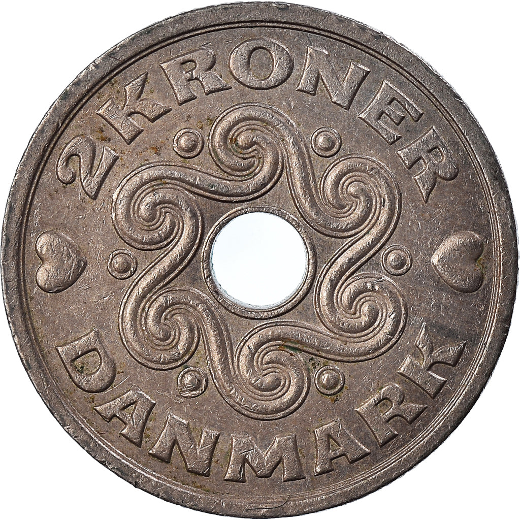 Coin, Denmark, 2 Kroner, 1993