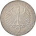 GERMANIA - REPUBBLICA FEDERALE, 2 Mark, 1960, Munich, BB, Rame-nichel, KM:116