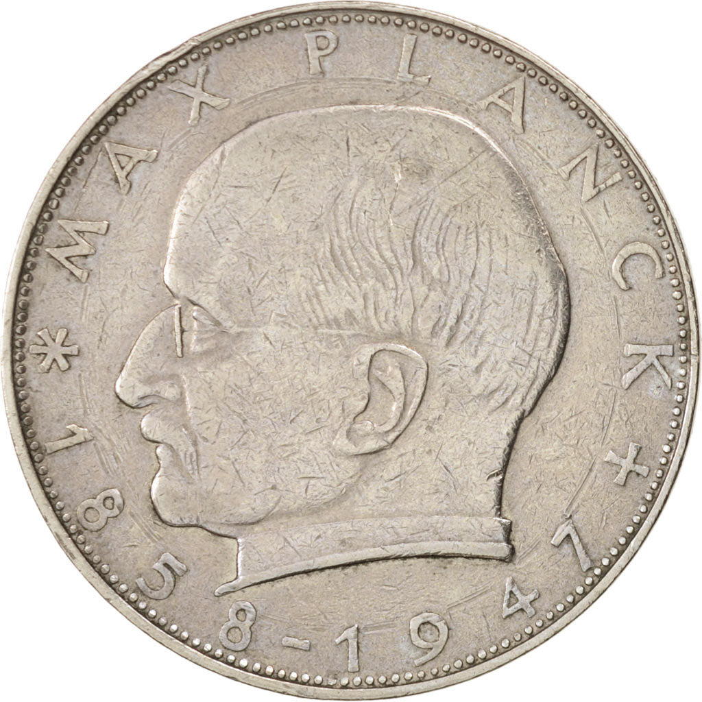 GERMANIA - REPUBBLICA FEDERALE, 2 Mark, 1960, Munich, BB, Rame-nichel, KM:116