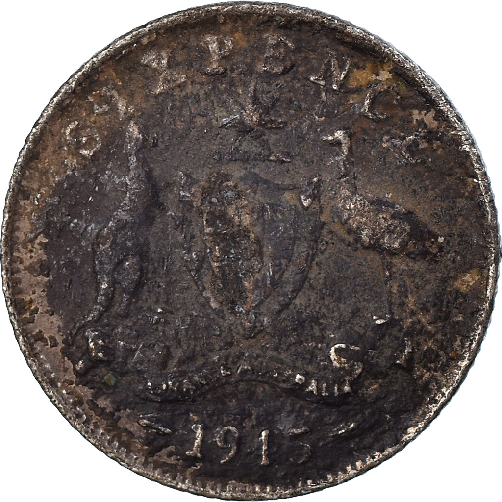 Munten, Groot Bretagne, 6 Pence, 1945