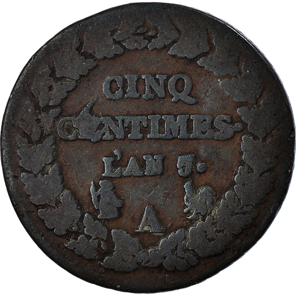 França, 5 Centimes, AN 7/5