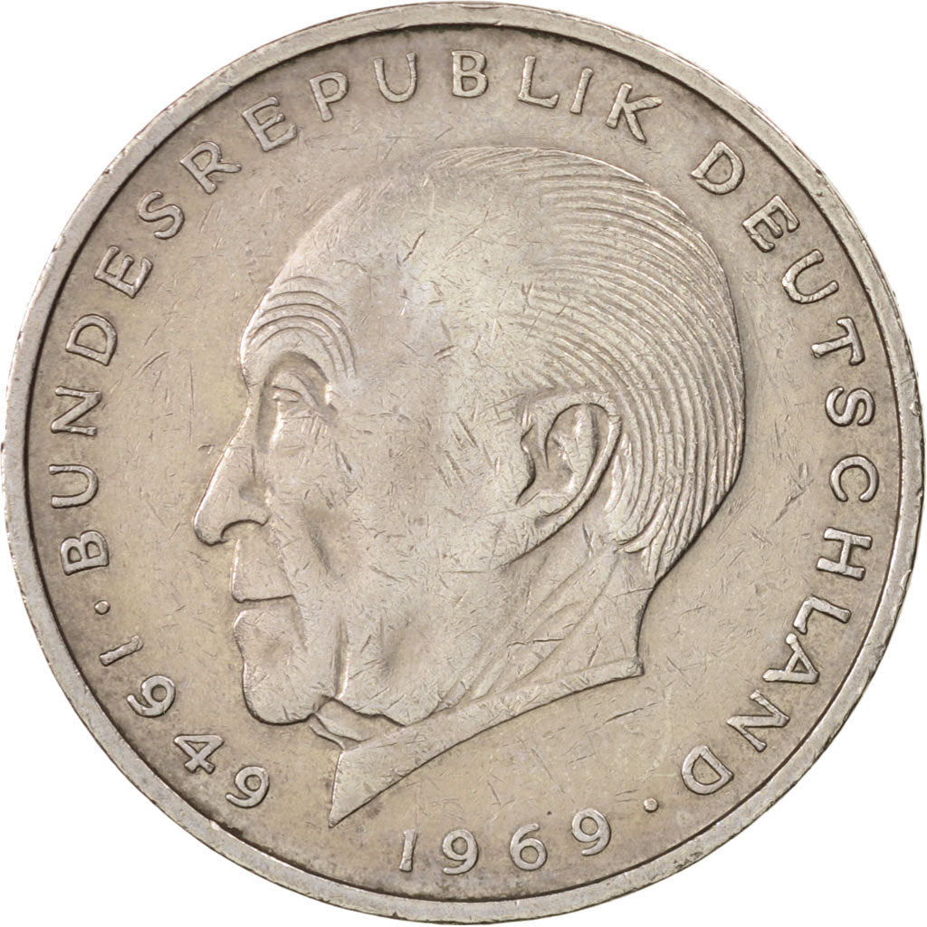 Bundesrepublik Deutschland, 2 Mark, 1976, Munich, EF(40-45), KM:124