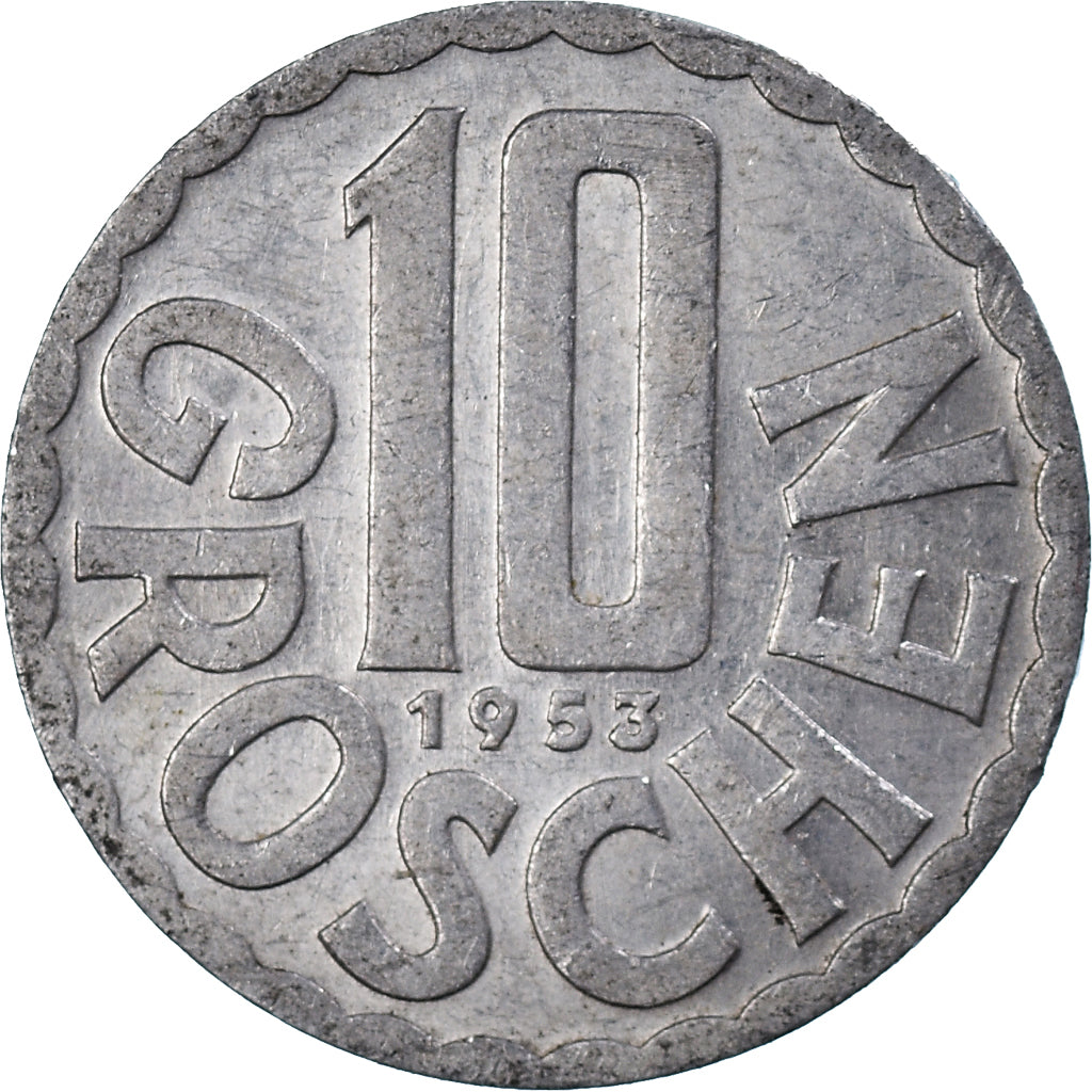 Münze, Österreich, 10 Groschen, 1953